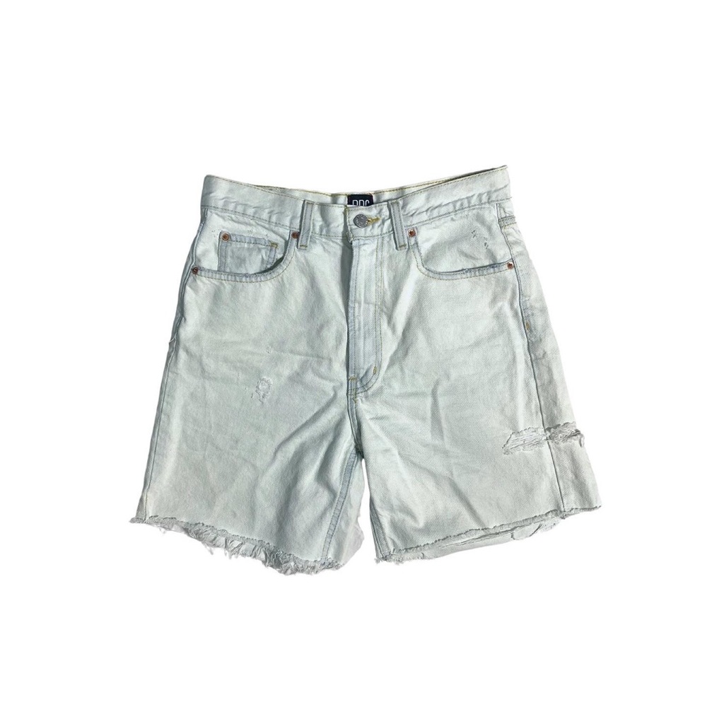 BDG light-washed high waisted denim shorts